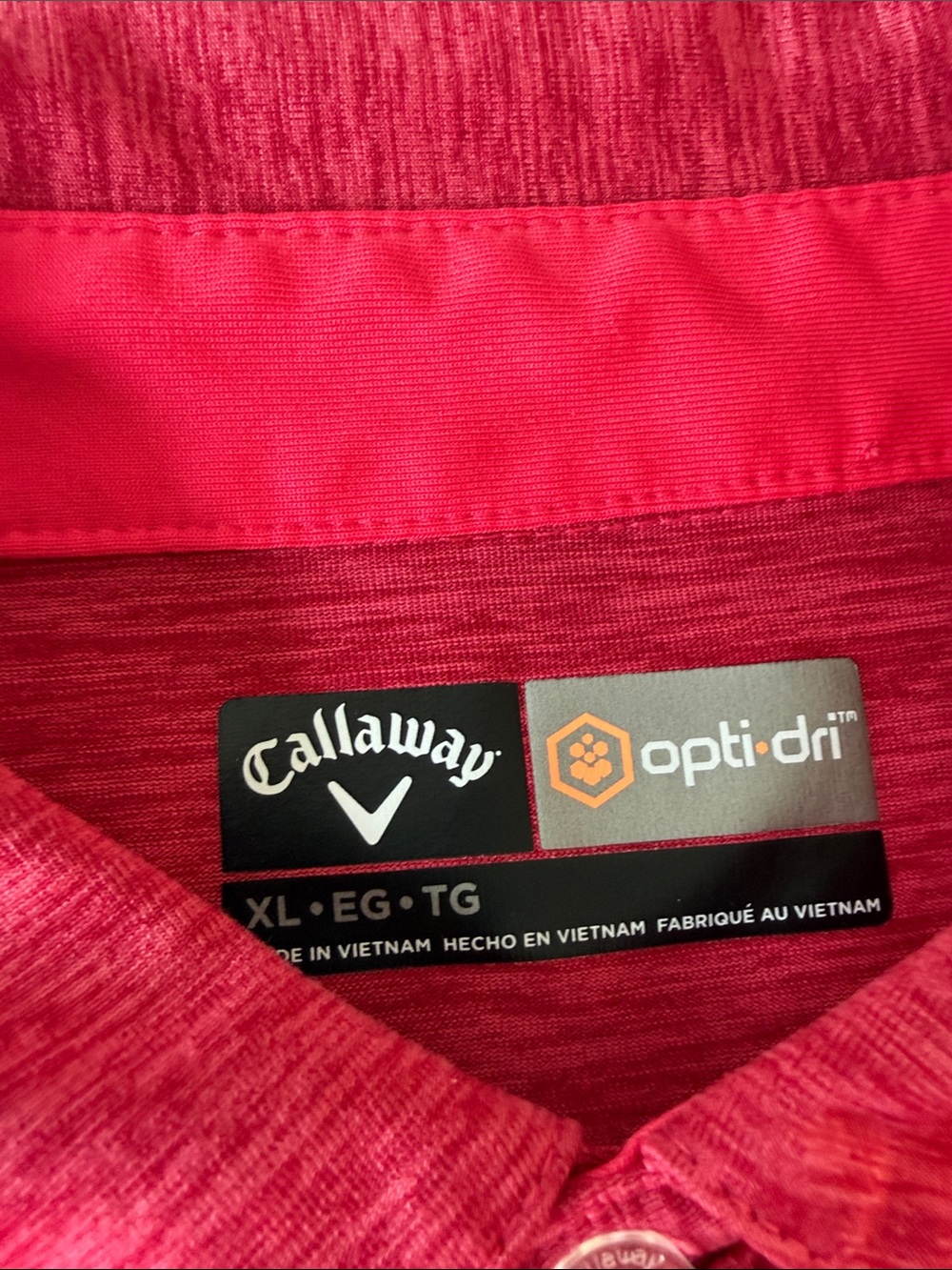 Callaway Men's Red Performance Polo - Picture 4 of 6